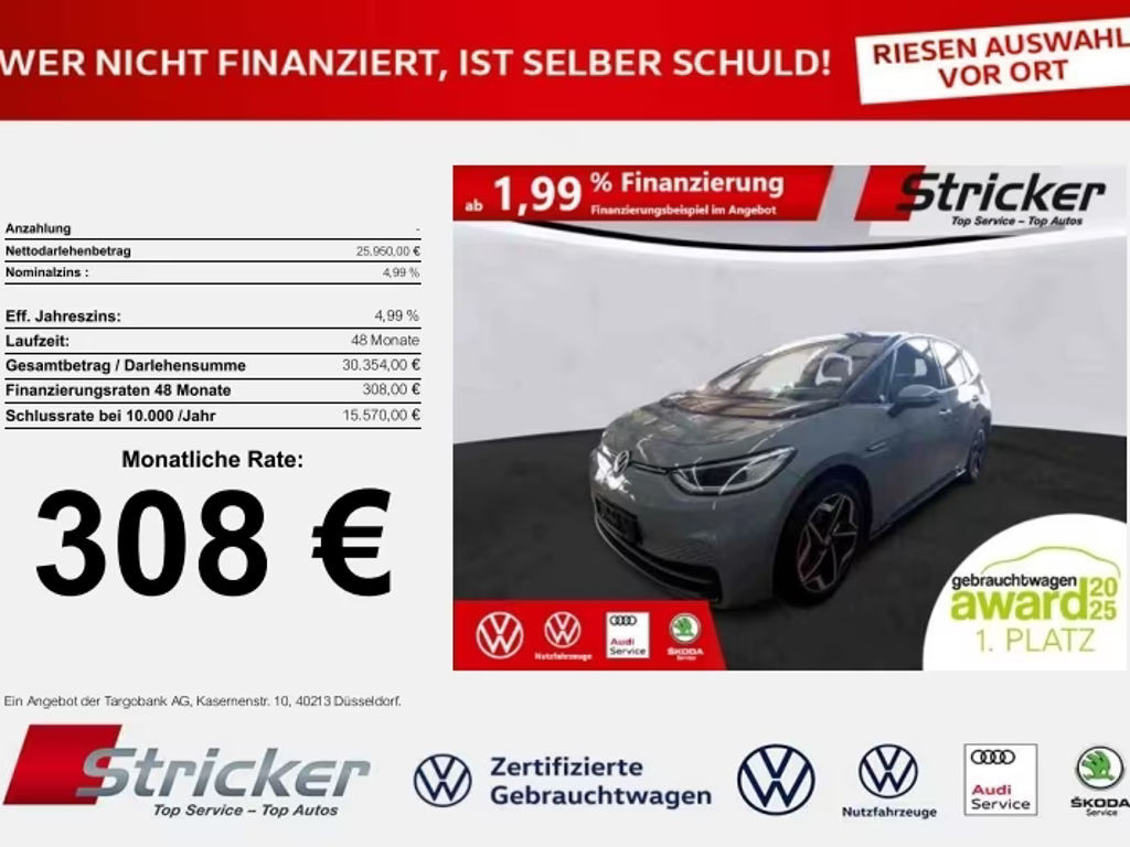 Volkswagen ID.3 Performance 77 KWh Pro 150 kW