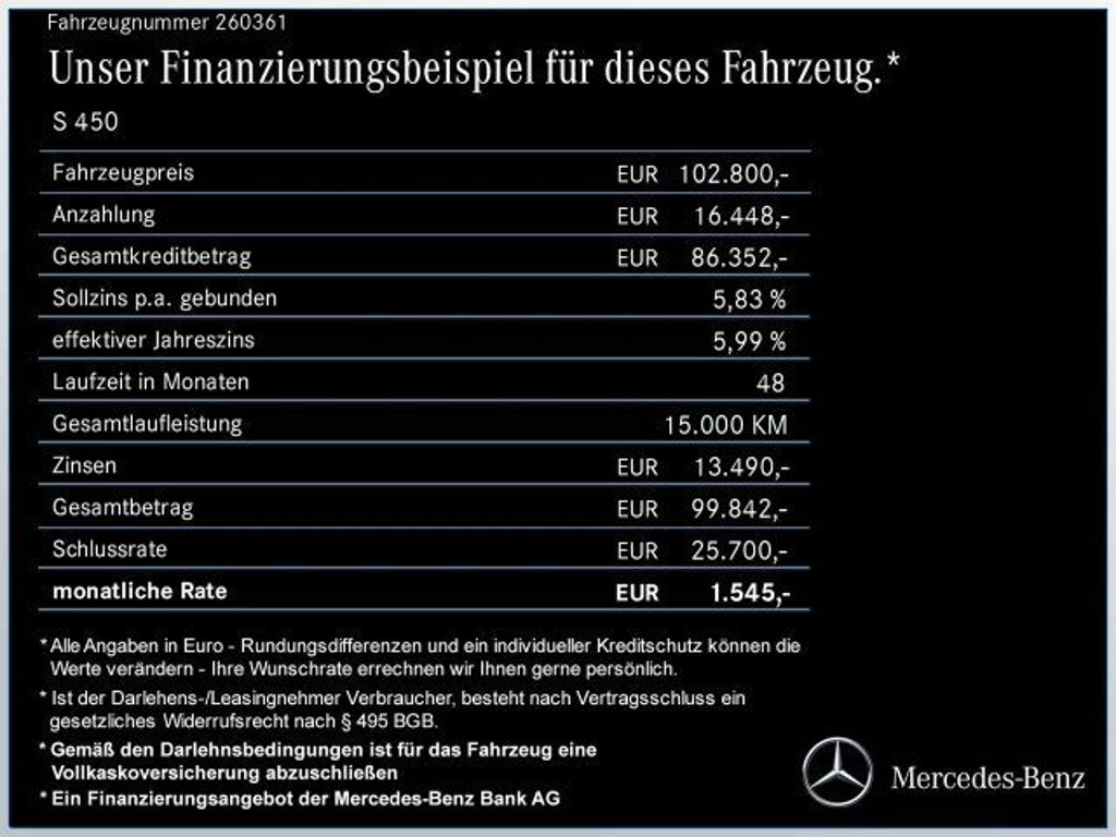 Mercedes-Benz S-Klasse