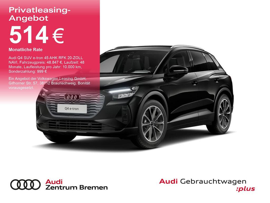 Audi Q4 e-tron Q4 SUV e-tron 45 AHK RFK 20-ZOLL NAVI Sitzhzg.