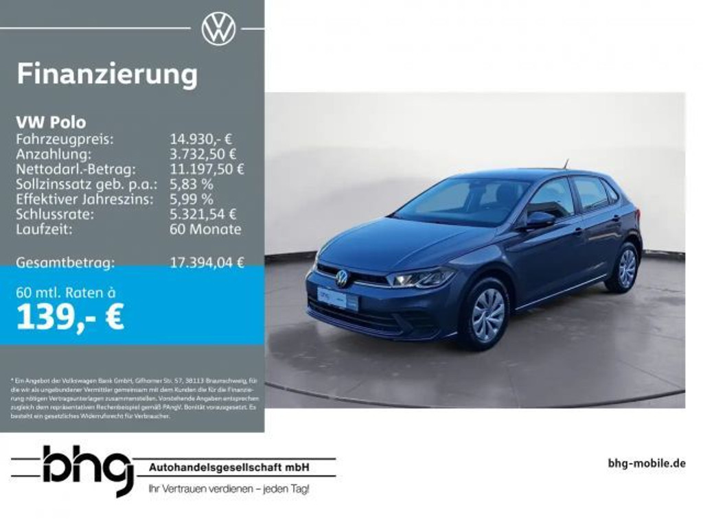 Volkswagen Polo 1.0 l Fresh Parkpaket DigitalC. Klima LED F