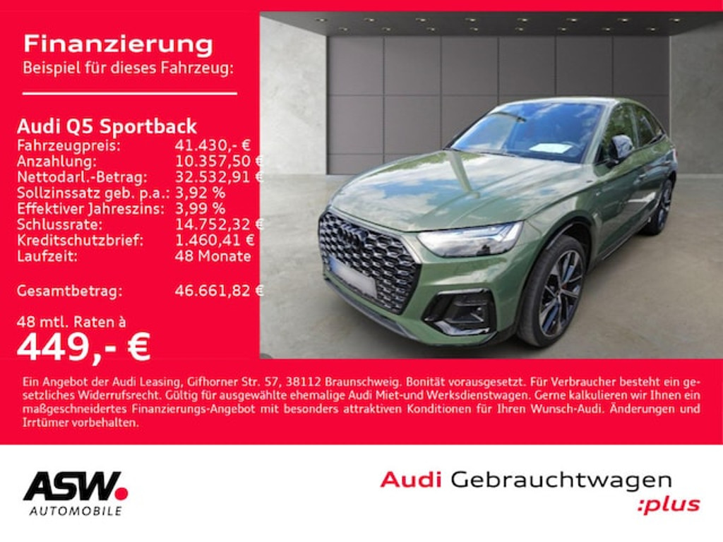 Audi Q5 Sportback Quattro S-Tronic 40 TDI