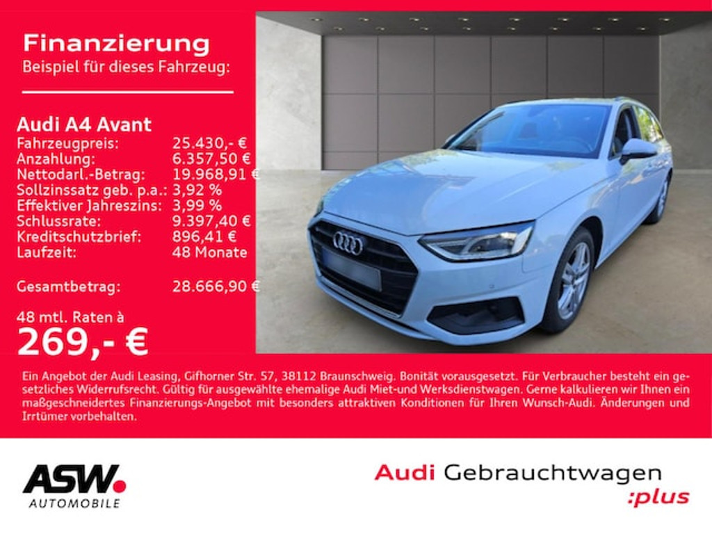 Audi A4 Avant S-Tronic 40 TDI