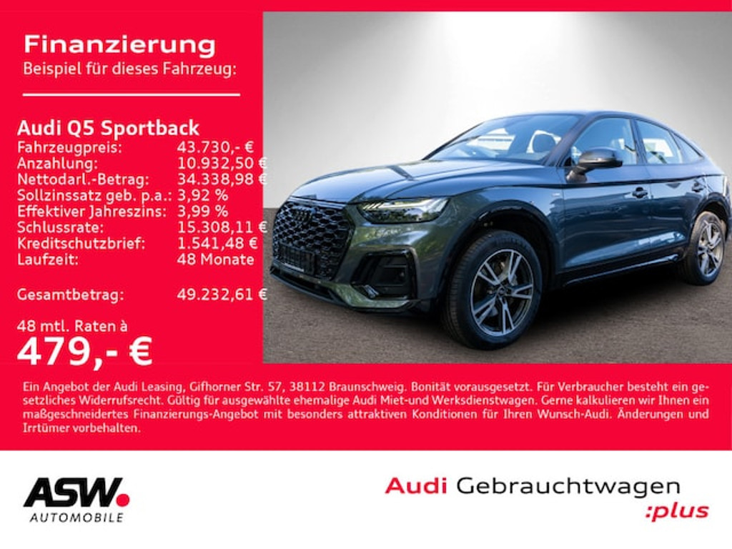 Audi Q5 Sportback Quattro S-Tronic 40 TFSI