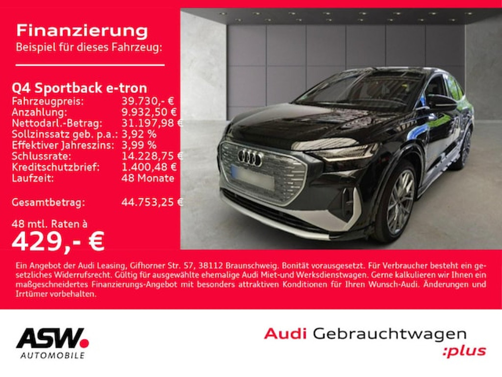 Audi Q4 e-tron Sportback Quattro 50