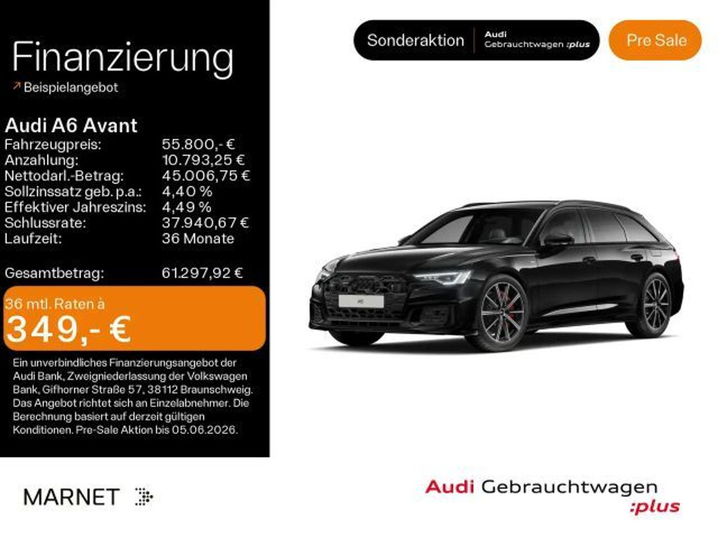 Audi A6 Quattro S-Line Hybride 55 TFSI