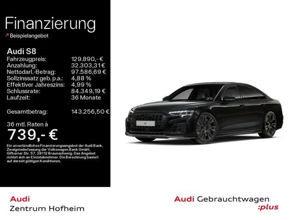 Audi S8 TFSI*Keramik*Air*B&OAd*HUD*Pano*Standh*Matrix