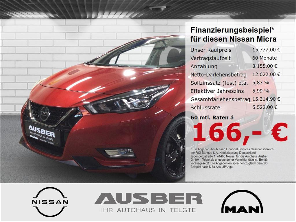 Nissan Micra N-Tec AUTOMATIK Sitzheizung NAVI Rückfahrk