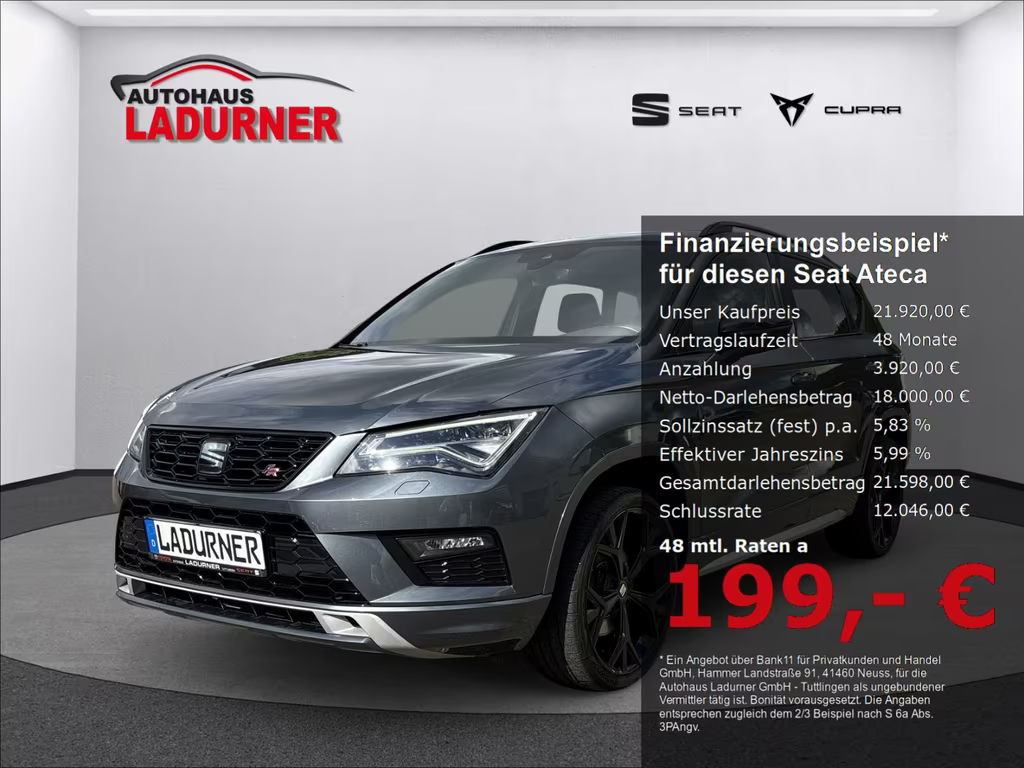 Seat Ateca FR-lijn 1.5 TSI Black DSG