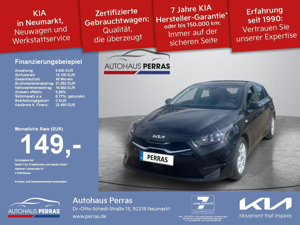 Kia Ceed cee'd_5 1.5T 140 DCT7 VIS KOMF (NAV) Navi+SHZ+LM