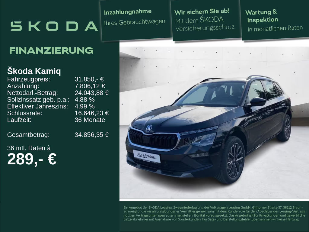 Skoda Kamiq 1.0 TSI Tour