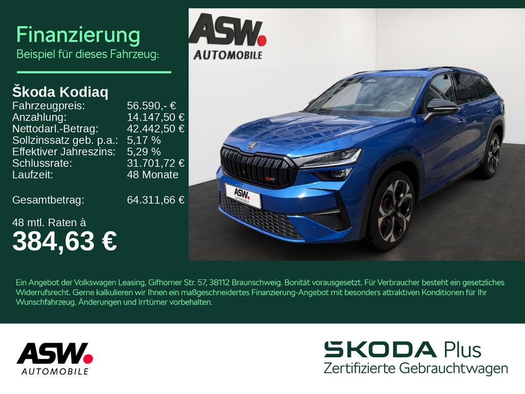Skoda Kodiaq 4x4 RS 2.0 TSI