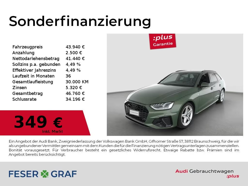 Audi A4 Avant Quattro S-Line 45 TFSI