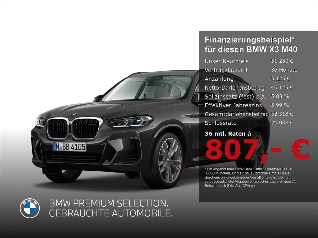 BMW X3 d Anhängerkupplung Harman Kardon Panorama
