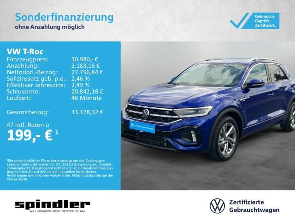 Volkswagen T-Roc DSG R-Line 1.5 TSI