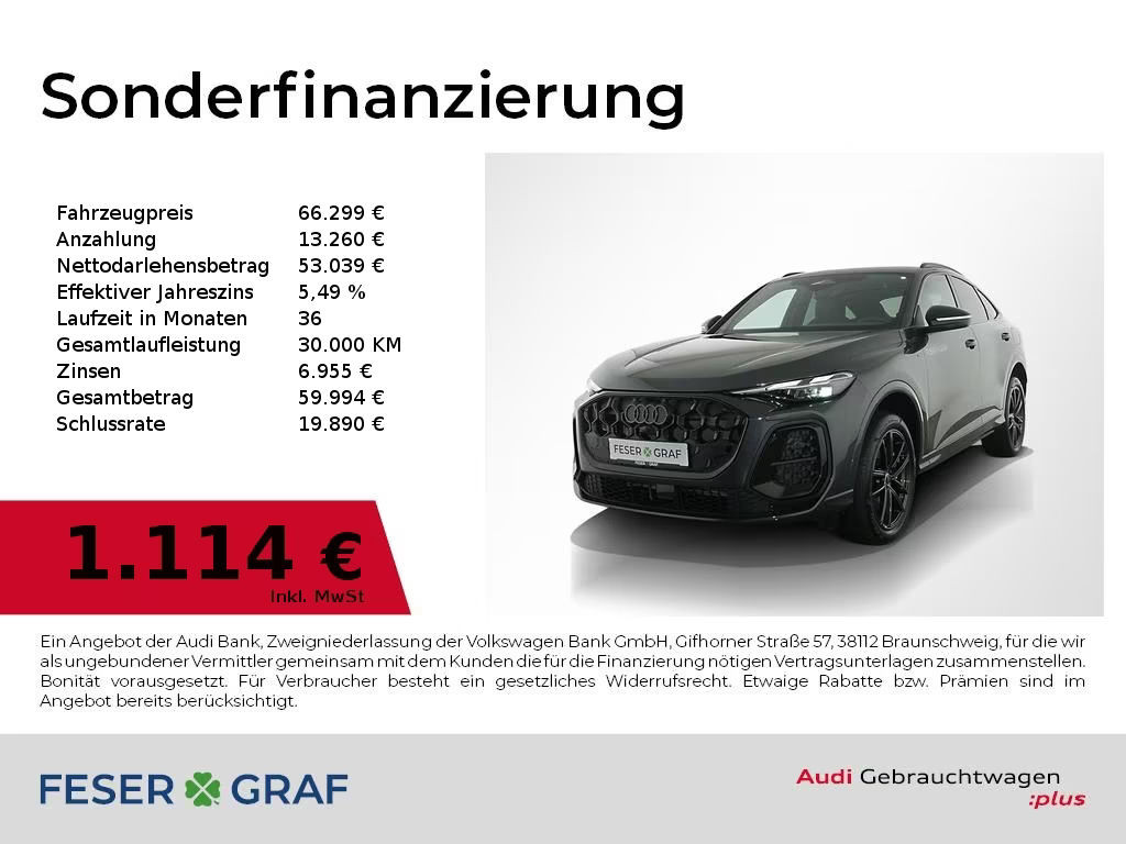Audi Q5 Sportback Quattro S-Tronic Hybride