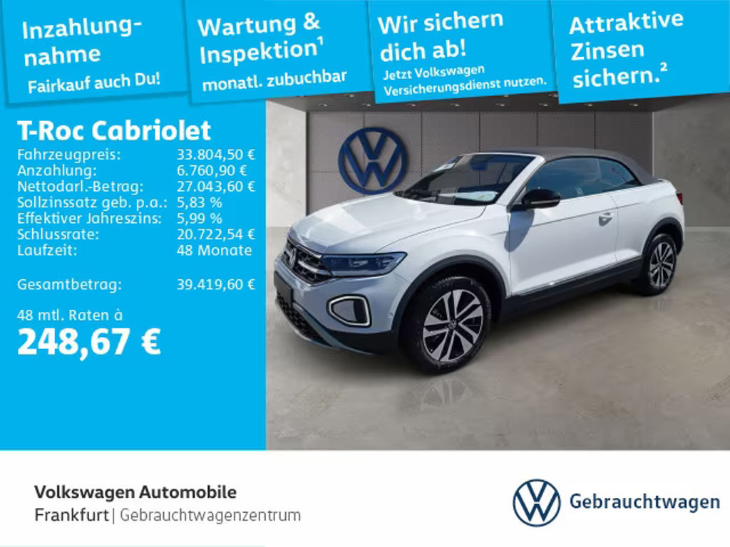 Volkswagen T-Roc Cabriolet 1.0 TSI