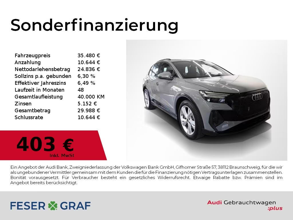 Audi Q4 e-tron S-Line 40