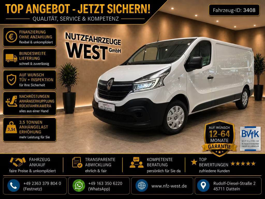 Renault Trafic Kasten L2*Lang*AHK*Garantie*