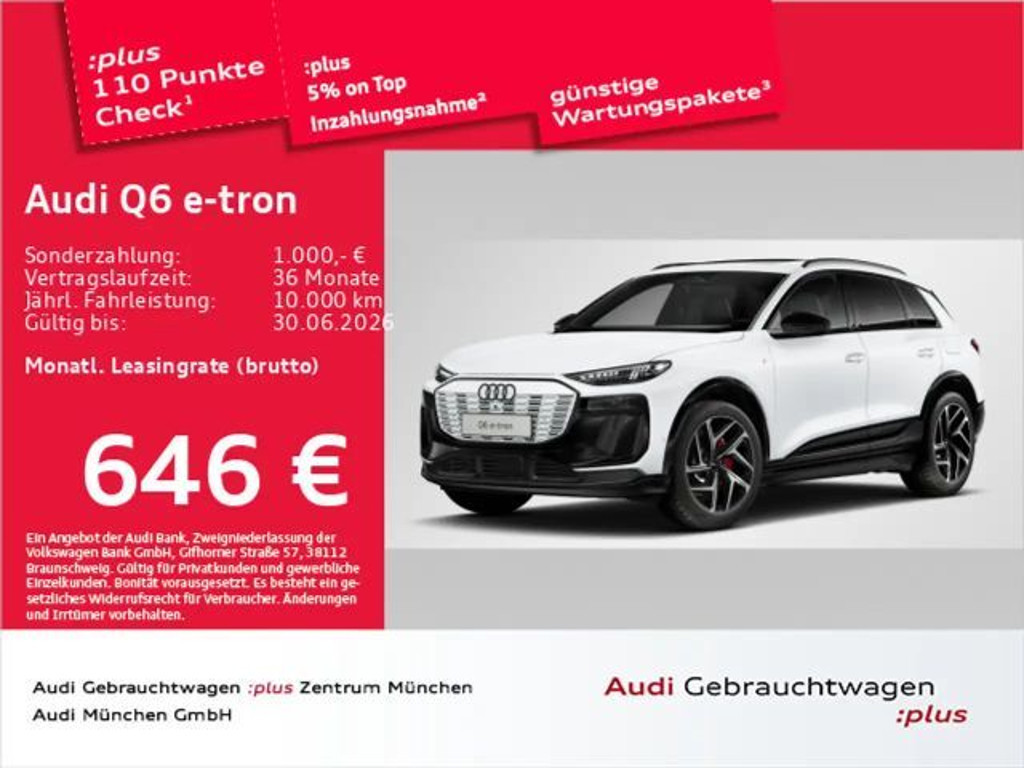 Audi Q6 e-tron Quattro S-Line