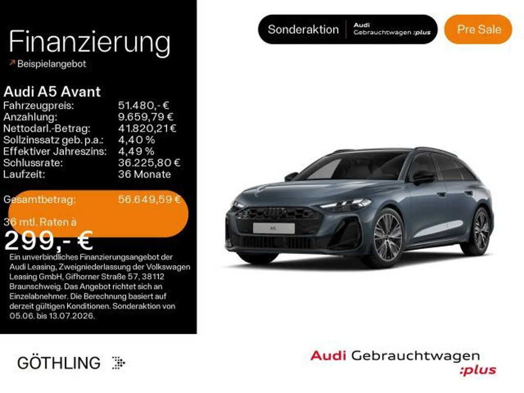 Audi A5 Quattro S-Line 40 TFSI