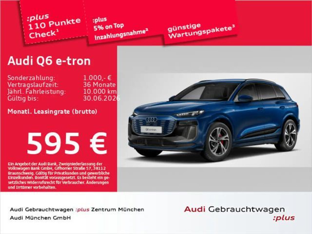 Audi Q6 e-tron S-Line Performance