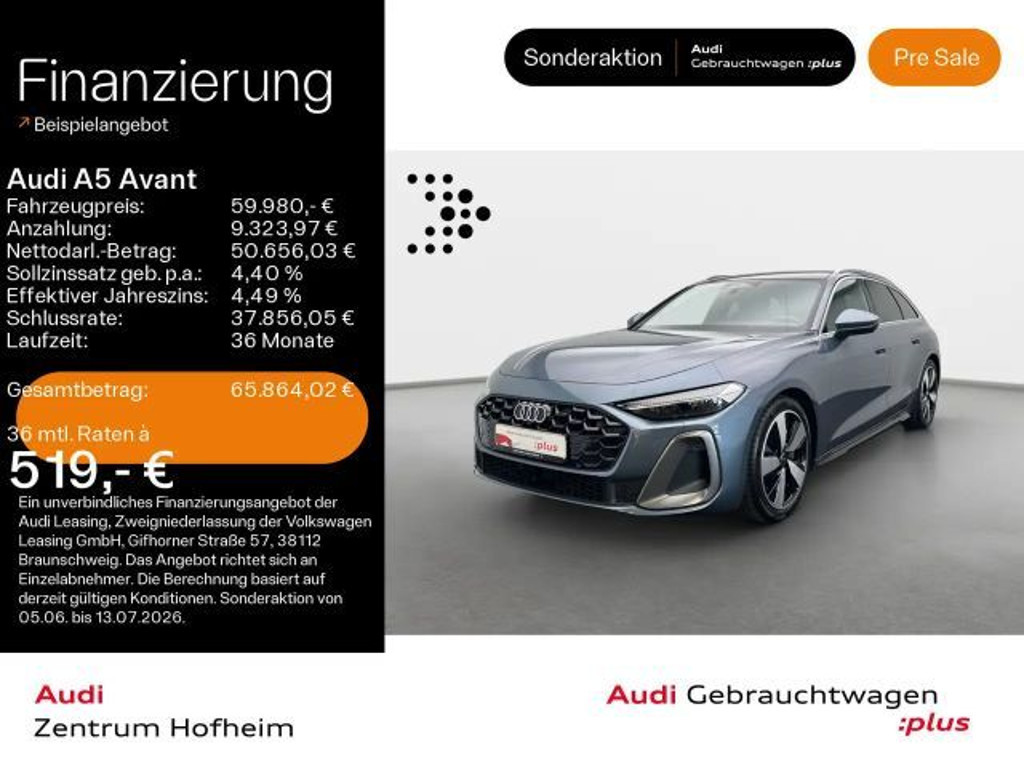 Audi A5 Quattro S-Line Hybride