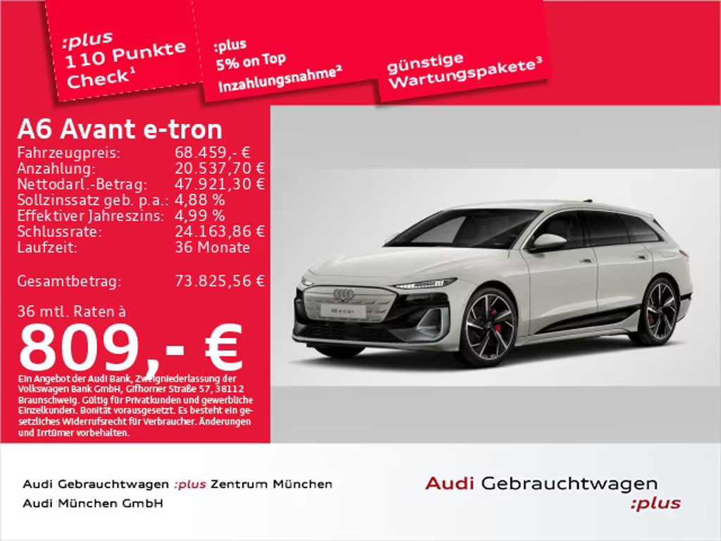 Audi A6 e-tron Avant Quattro S-Line
