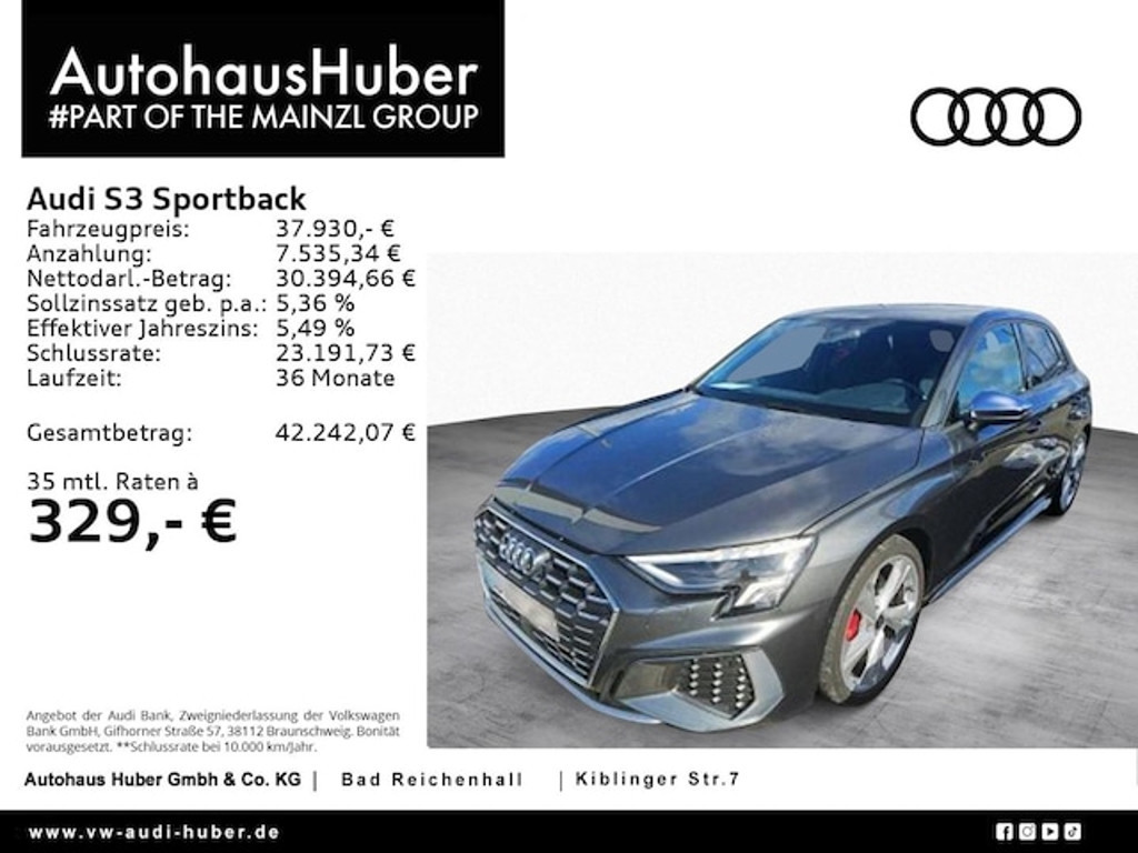 Audi S3 Sportback Quattro S-Tronic