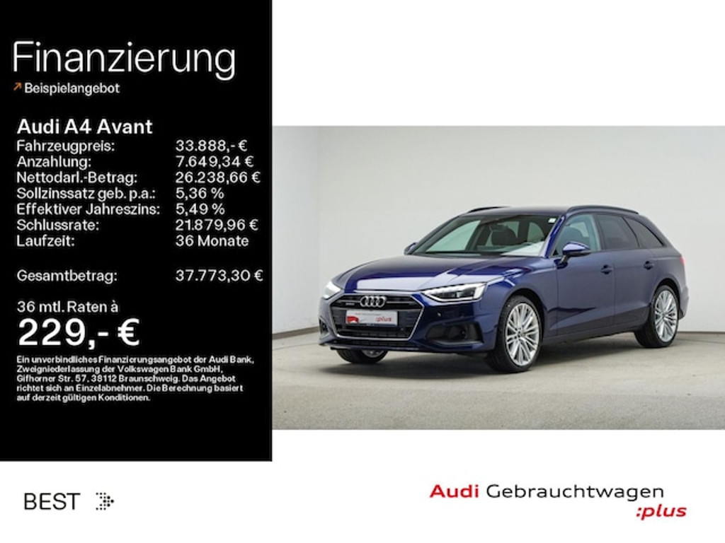 Audi A4 Avant Quattro S-Tronic 45 TFSI