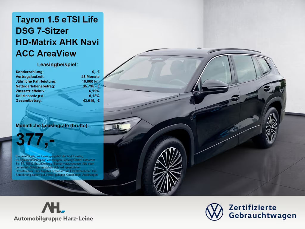 Volkswagen Tayron DSG Life 1.5 eTSI