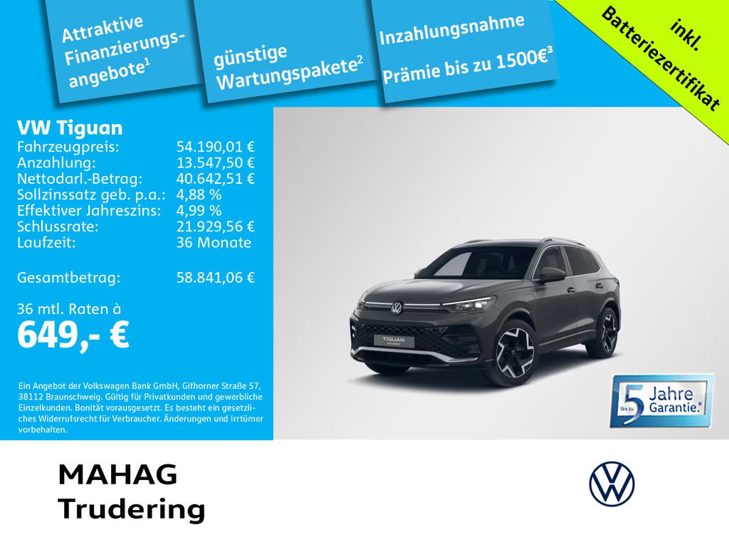 Volkswagen Tiguan R-Line eHybrid IQ.Drive