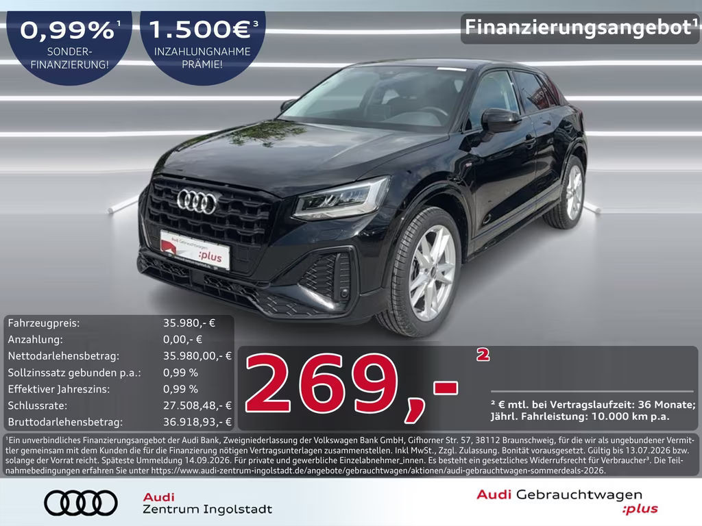 Audi Q2 Quattro S-Line 40 TFSI