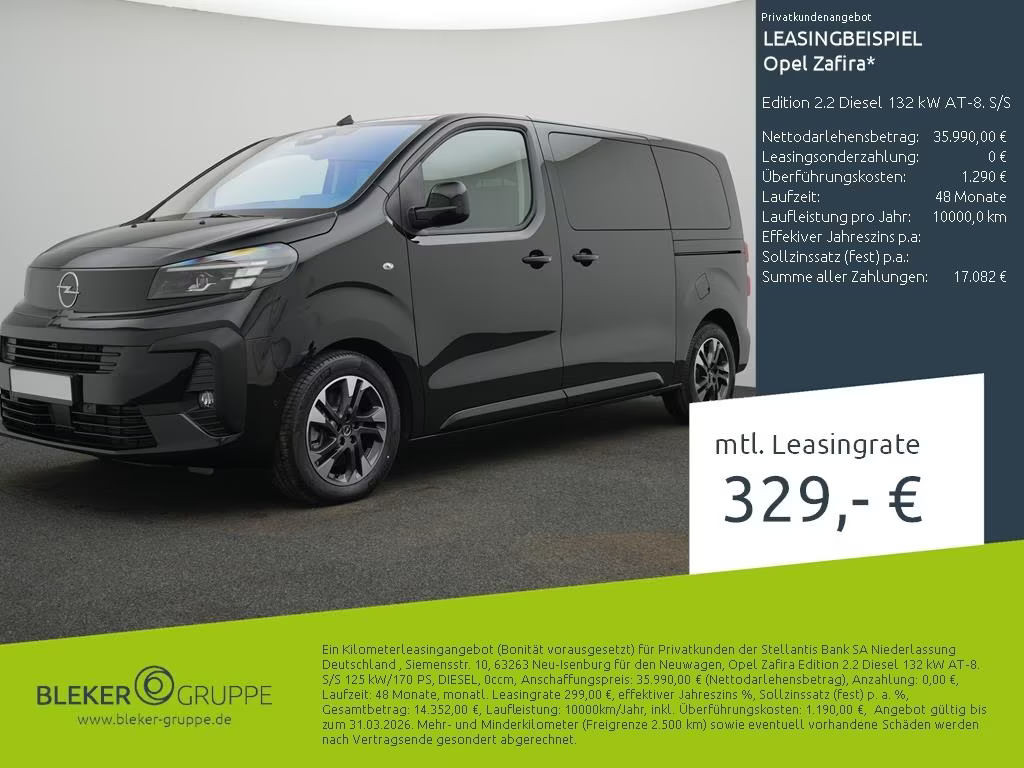 Opel Zafira Edition