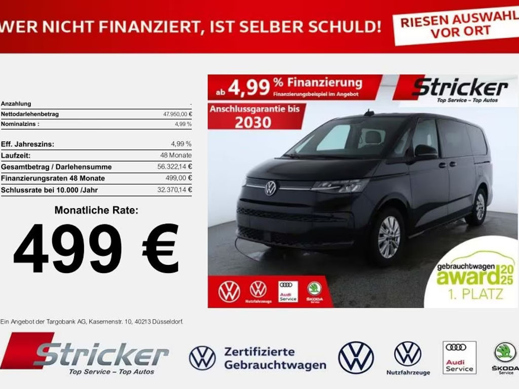 Volkswagen Multivan DSG Life 2.0 TDI Lang T7
