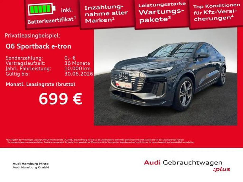 Audi Q6 e-tron S-Line Performance
