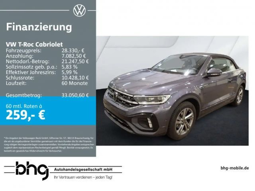 Volkswagen T-Roc DSG Cabriolet R-Line