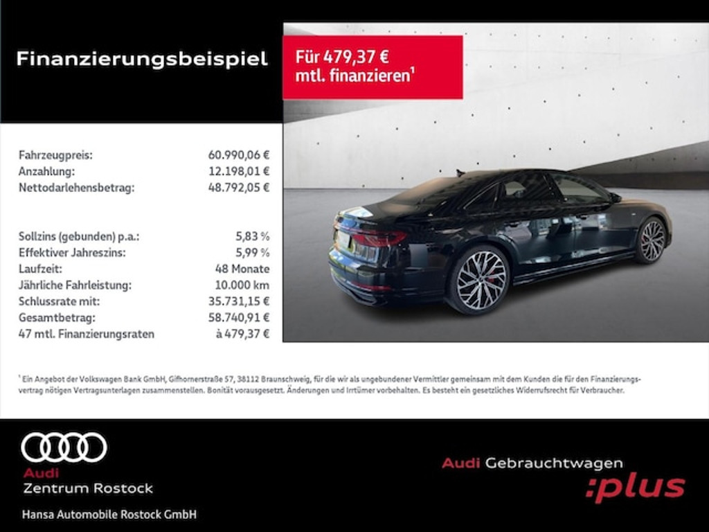 Audi A8 Quattro 55 TFSI