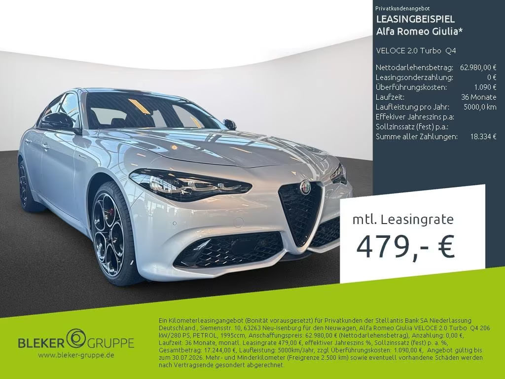 Alfa Romeo Giulia Turbo Veloce Q4