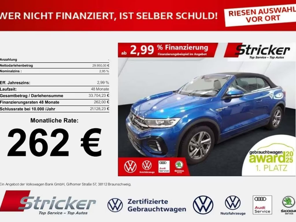 Volkswagen T-Roc DSG Cabriolet R-Line