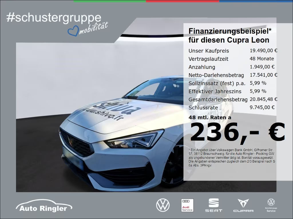 Cupra Leon 1.5 eTSI OPF NAVI+LED+PDC+SHZ+18