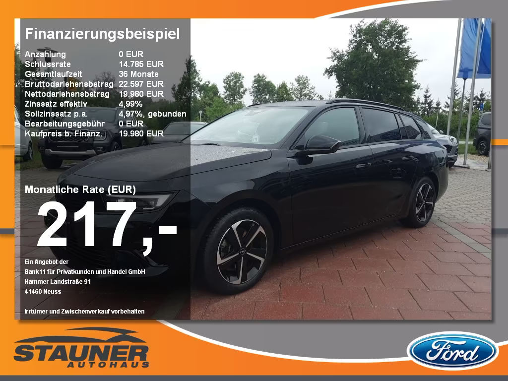 Opel Astra Sports Tourer Grand Sport 1.2 Turbo Turbo GS-Line