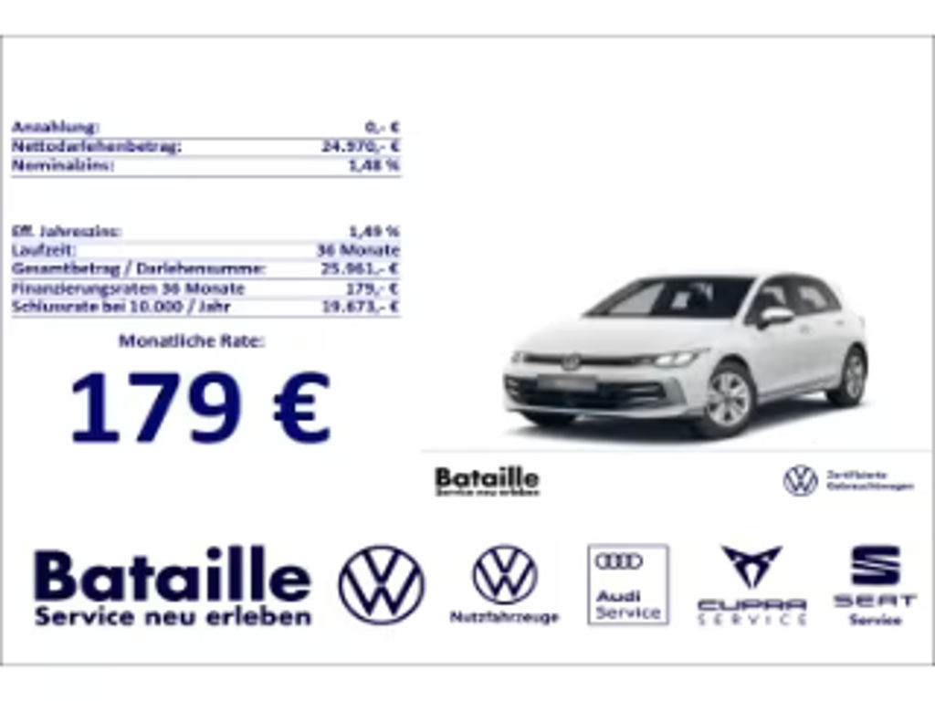 Volkswagen Golf Life 1.5 TSI Golf VIII