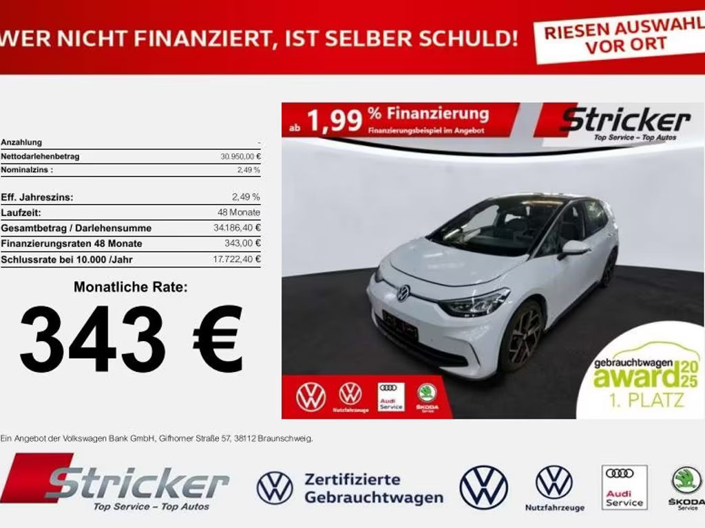 Volkswagen ID.3 Performance 77 KWh Pro 150 kW