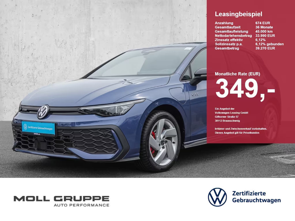 Volkswagen Golf DSG GTE eHybrid 1.5 eTSI