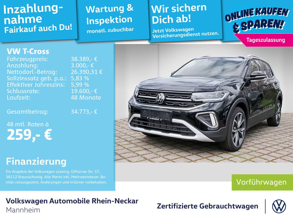 Volkswagen T-Cross DSG Style 1.0 TSI