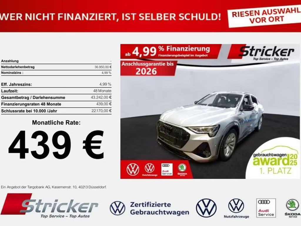 Audi e-tron Sportback Quattro