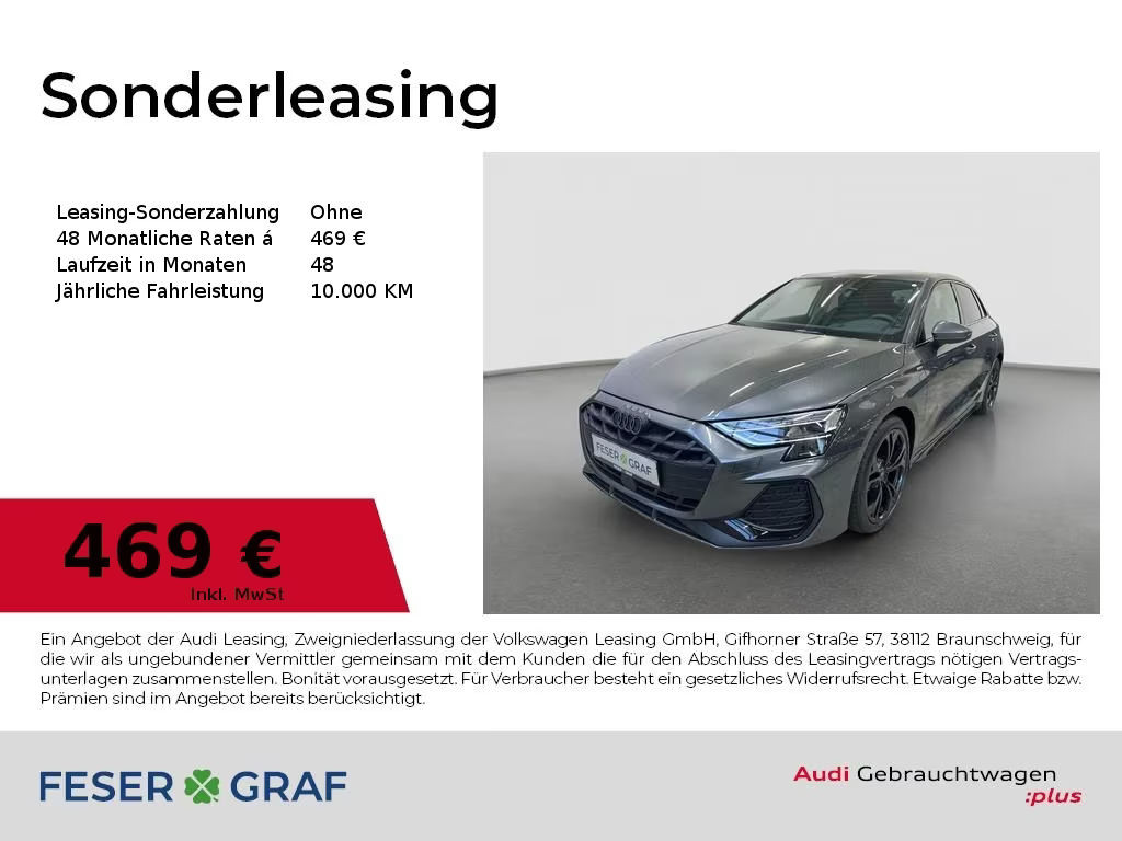 Audi A3 Sportback Sedan S-Line 35 TDI