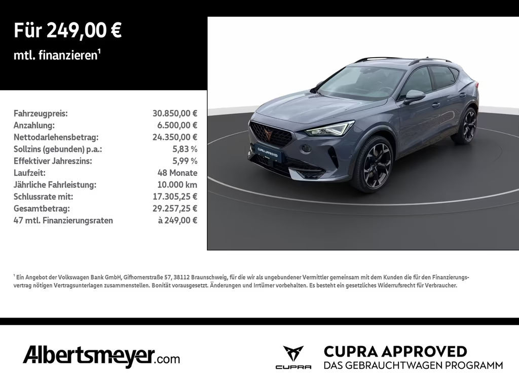 Cupra Formentor 4Drive 2.0 TSI VZ