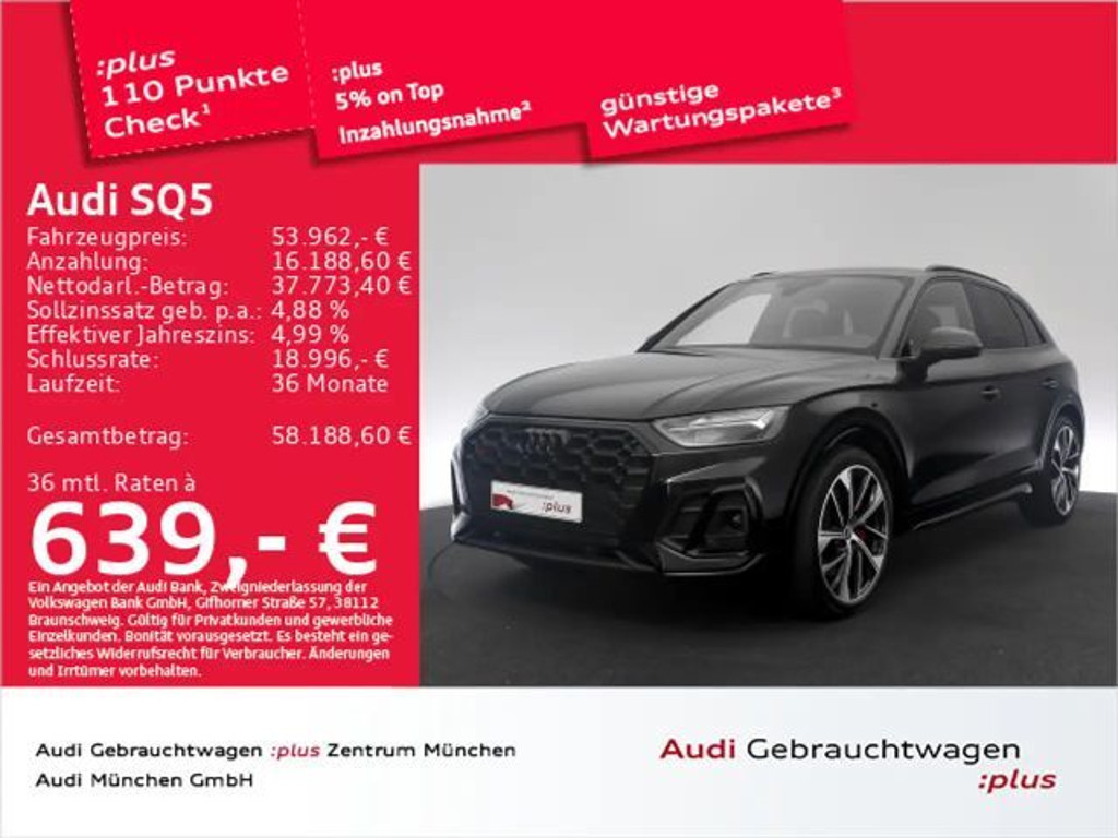 Audi SQ5 TDI tiptr. AHK/B&O/21"Zoll