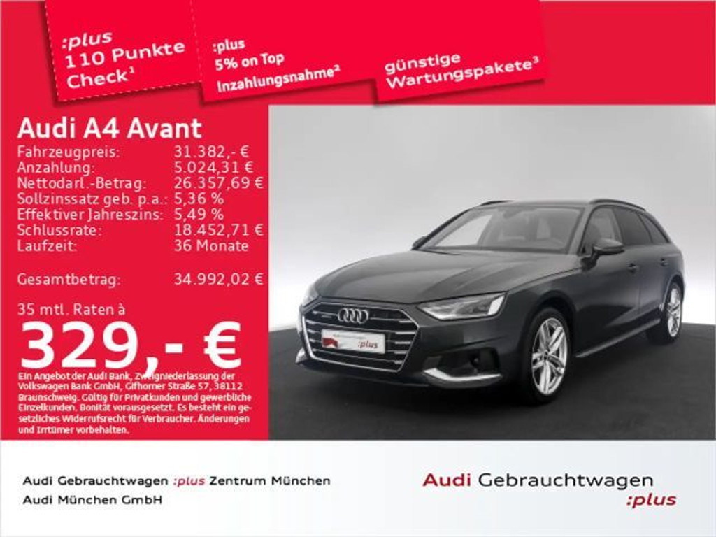 Audi A4 Quattro S-Tronic 40 TFSI